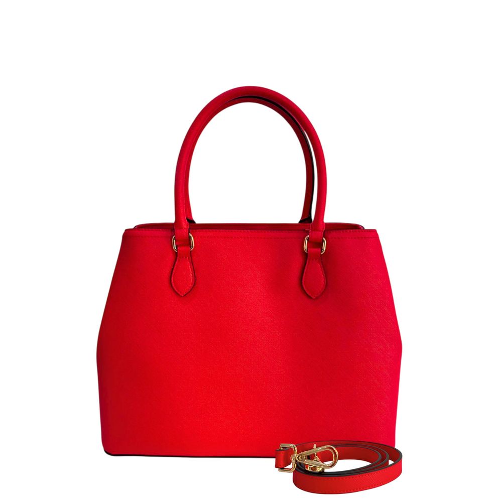 Borsa a mano da donna Twinset in PU bianco