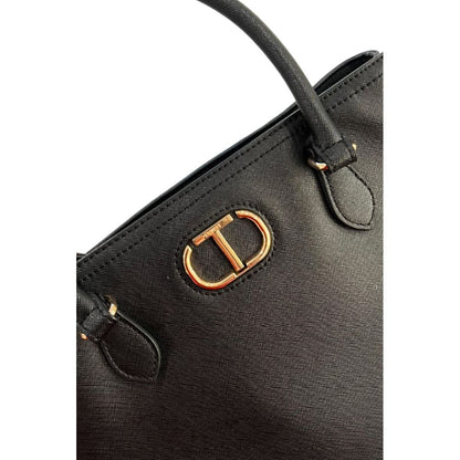Borsa a tracolla da donna in poliuretano giallo Twinset