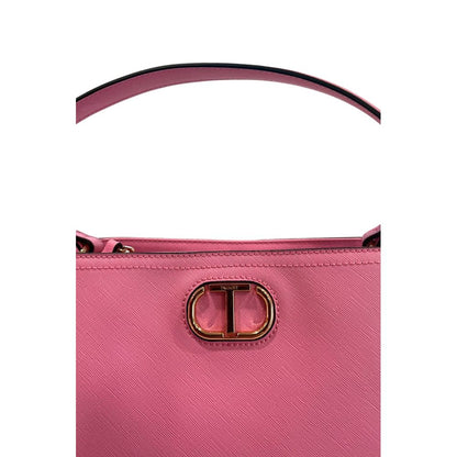 Borsa a mano da donna Twinset in PU rosa