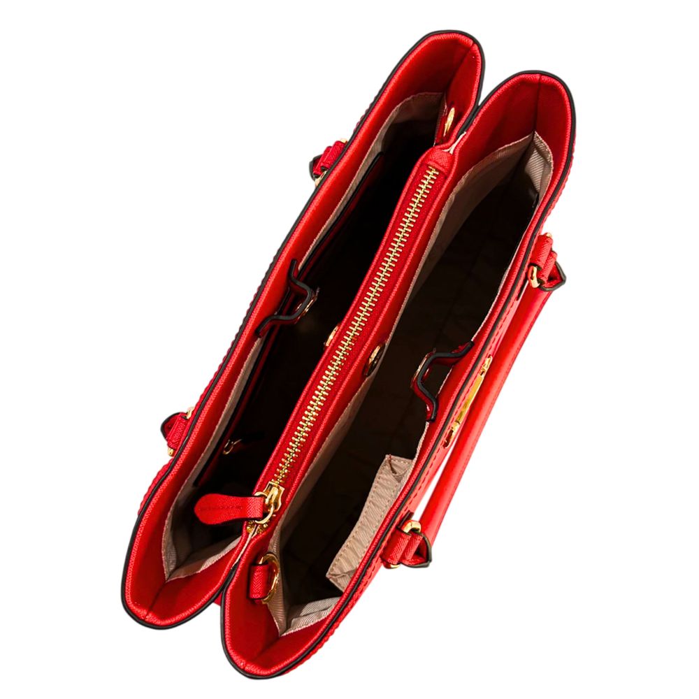 Borsa a mano da donna Twinset in PU bianco