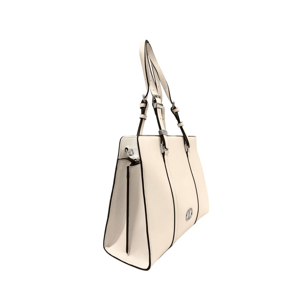 Borsa a tracolla da donna Twinset in PU bianco
