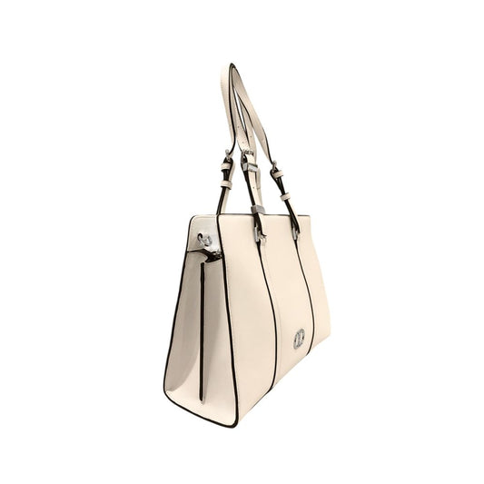 Borsa a tracolla da donna Twinset in PU bianco