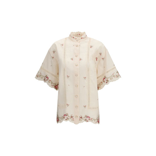 Zimmermann Beige Linen Shirt