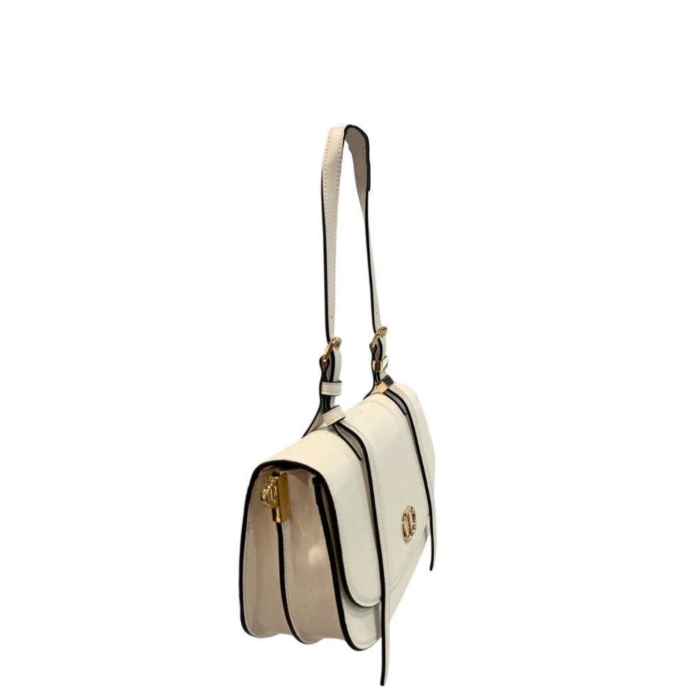 Twinset White PU Women Shoulder Bag