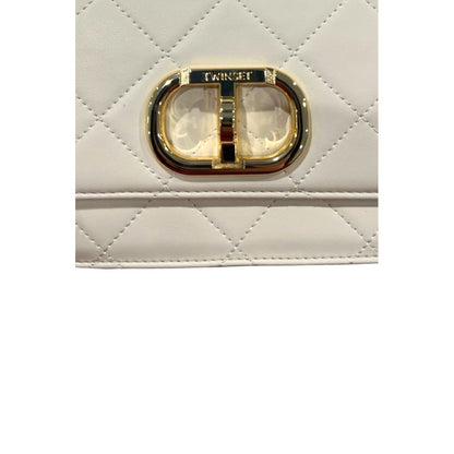Twinset Beige PU Women Crossbody Bag