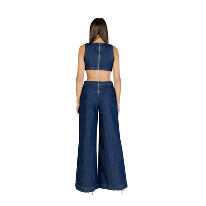 Colcci Blue Cotton Jumpsuit