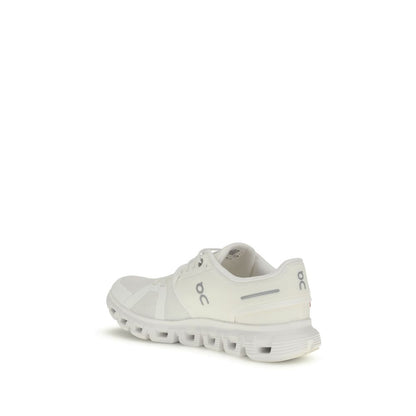 ON White Recycled Polyester Athletic Sneakers
