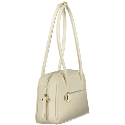 Coccinelle White Leather Handbag