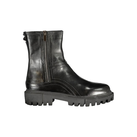 Cafenoir Black Leather Women Boot