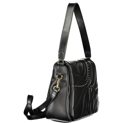 Cafenoir Black Polyurethane Women Shoulder Bag