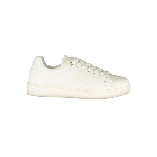 Ellesse White Polyurethane Women Sneaker