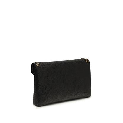Saint Laurent Black Lamb Ovis Aries Aries Shoulder Bag