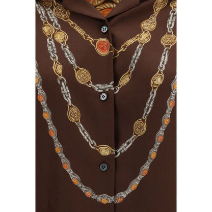 Versace Brown Fabric Shirt