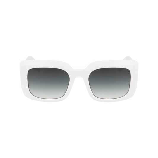 Longchamp White Acetate Sunglasses