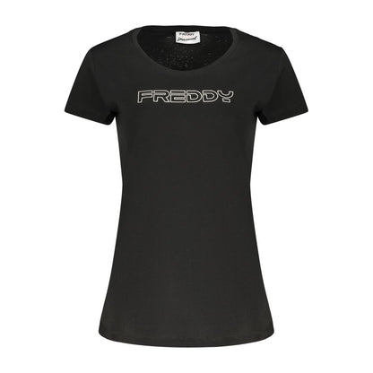Freddy Black Cotton Womens T-Shirt