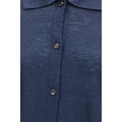 'S Max Mara Blue Linen Cardigan