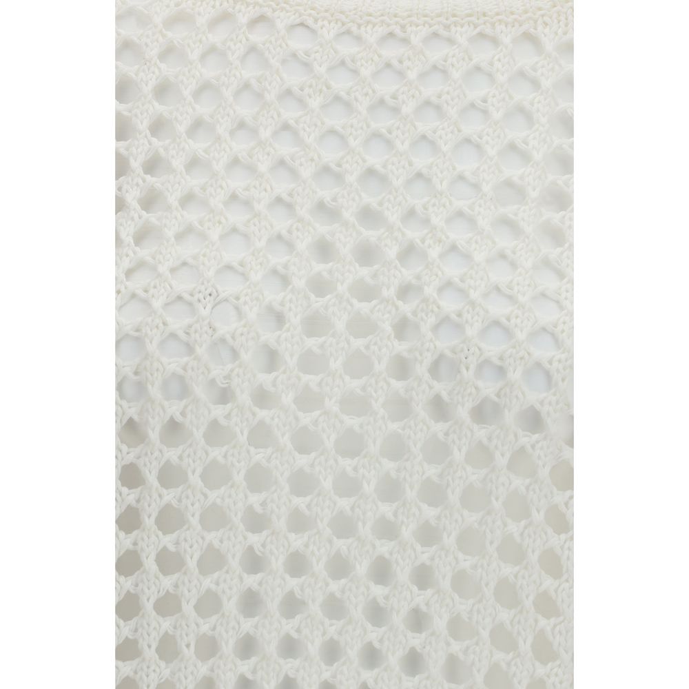 Max Mara Pure White Linen Sweatshirt