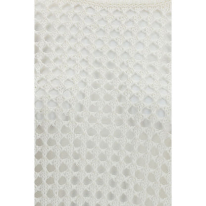Max Mara Pure White Linen Sweatshirt