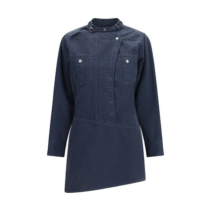 Marant Etoile Blue Cotton Casual Dress