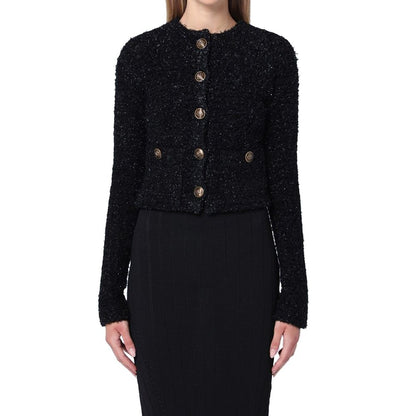 Balenciaga Black Cotton Cardigan