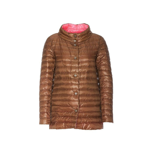 Herno Brown Polyamide Coat