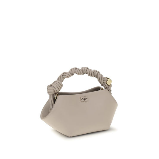 Ganni Gray Recycled Leather Handbag