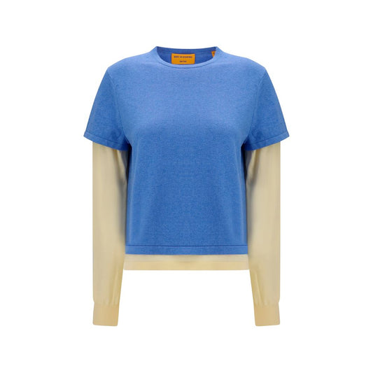 Guest in Residence Blue Cotton Sweatshirt