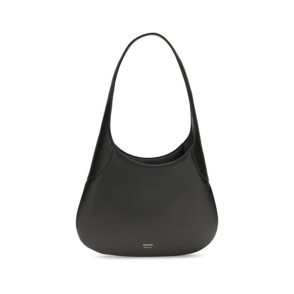 Khaite Black Calf Leather Bos Taurus Handbag