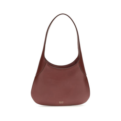 Khaite Bordeaux Calf Leather Bos Taurus Handbag