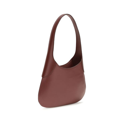 Khaite Bordeaux Calf Leather Bos Taurus Handbag