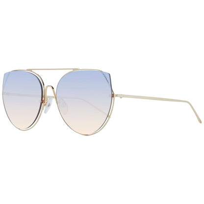 Ana Hickmann Gold Metal Sunglasses
