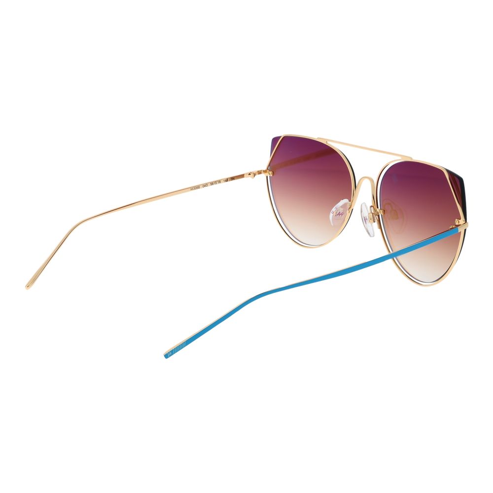 Ana Hickmann Gold Metal Sunglasses