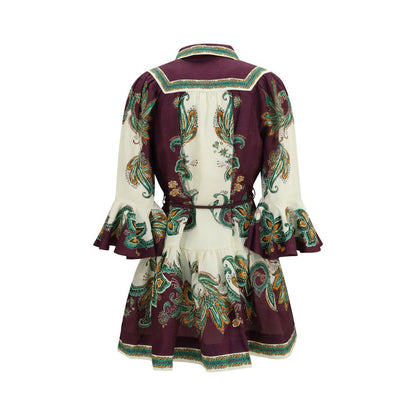 Alemais Multicolor Linen Casual Dress
