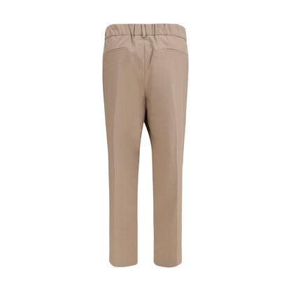 Brunello Cucinelli Beige Cotton Casual Pants