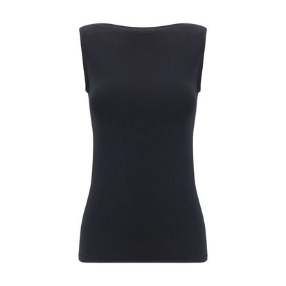 Wolford Black Modal Sleeveles T-Shirt