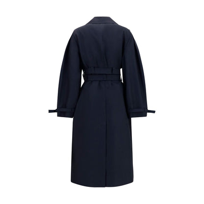 Ganni Black Cotton Coat