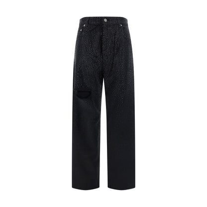 Golden Goose Black Cotton Casual Pants