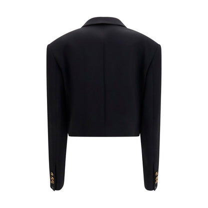 Versace Black Wool Oves Aries Blazer
