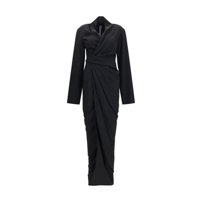 Rick Owens Black Viscose Casual Dress