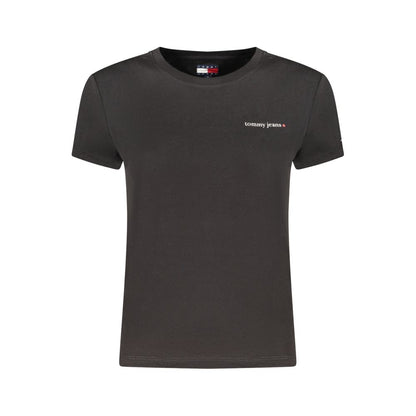 Tommy Hilfiger Black Cotton Womens T-Shirt