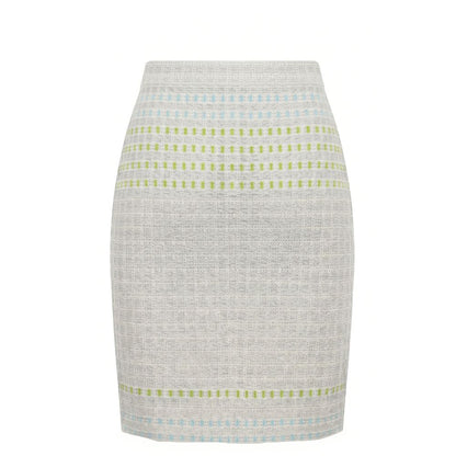 Malo Grey Silk Women Skirt