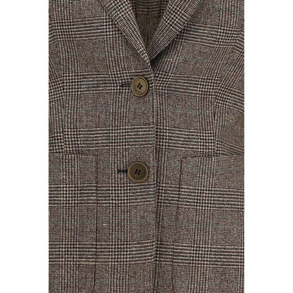 Burberry Brown Wool Oves Aries Blazer