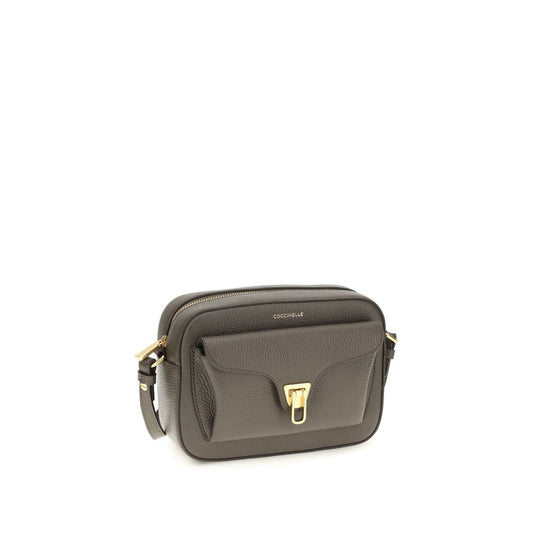 Coccinelle Brown Calf Leather Bos Taurus Shoulder Bag