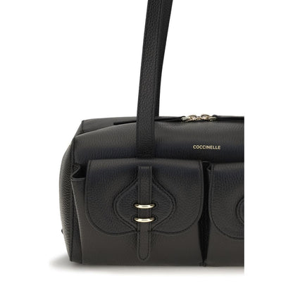 Coccinelle Black Calf Leather Bos Taurus Shoulder Bag