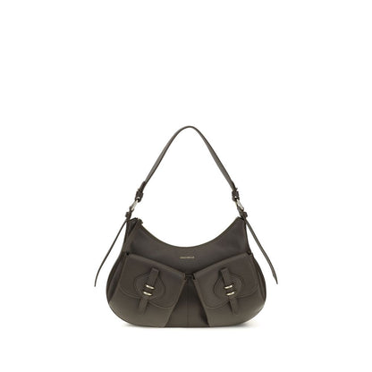 Coccinelle Brown Calf Leather Bos Taurus Shoulder Bag