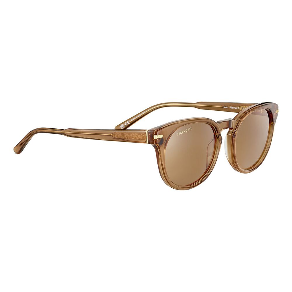 Serengeti Brown Resin Sunglasses