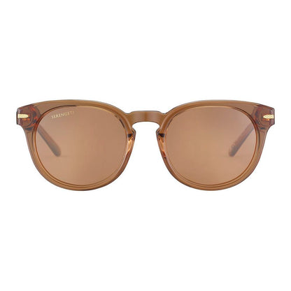 Serengeti Brown Resin Sunglasses