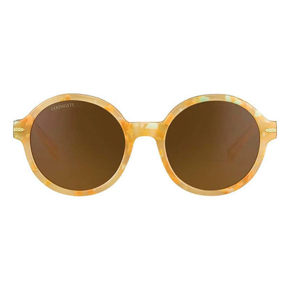 Serengeti Orange Resin Sunglasses