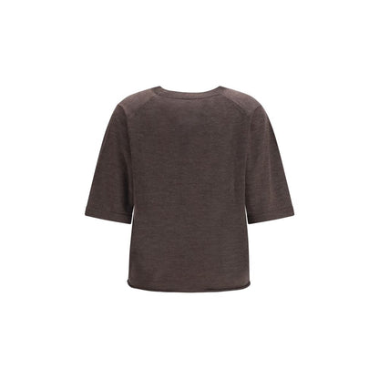 Loulou De Saison Brown Cashmere T-Shirt