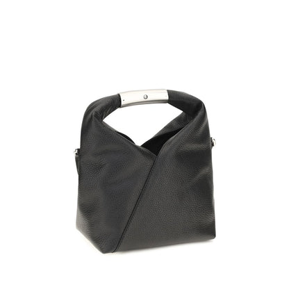 MM6 Black Calf Leather Bos Taurus Handbag